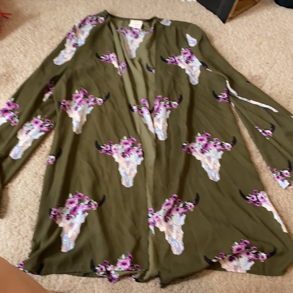 Lightweight cover up or blouse, super cute